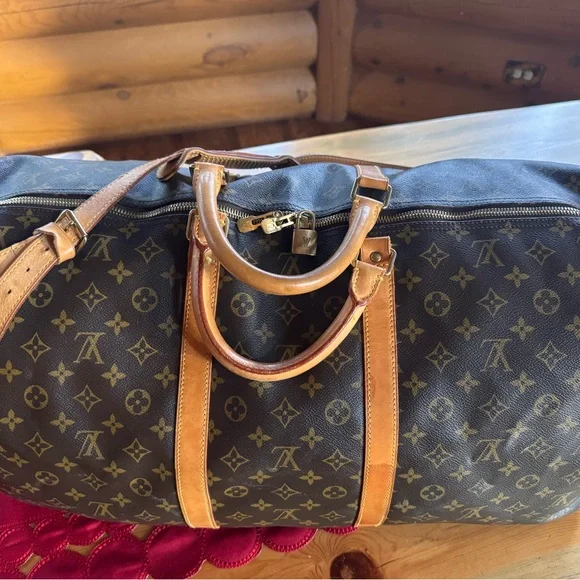 Louis Vuitton Monogram Brown and Tan Duffel Bag - Picture 4 of 16